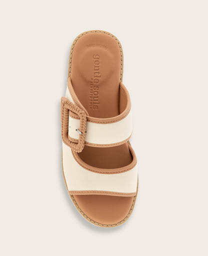 GENTLE SOULS - Vadylin Leather Buckle Platform Sandal