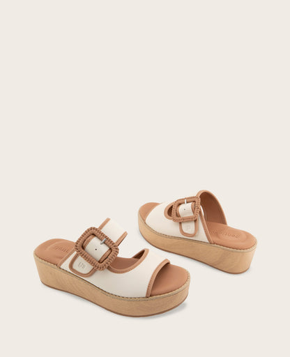 GENTLE SOULS - Vadylin Leather Buckle Platform Sandal