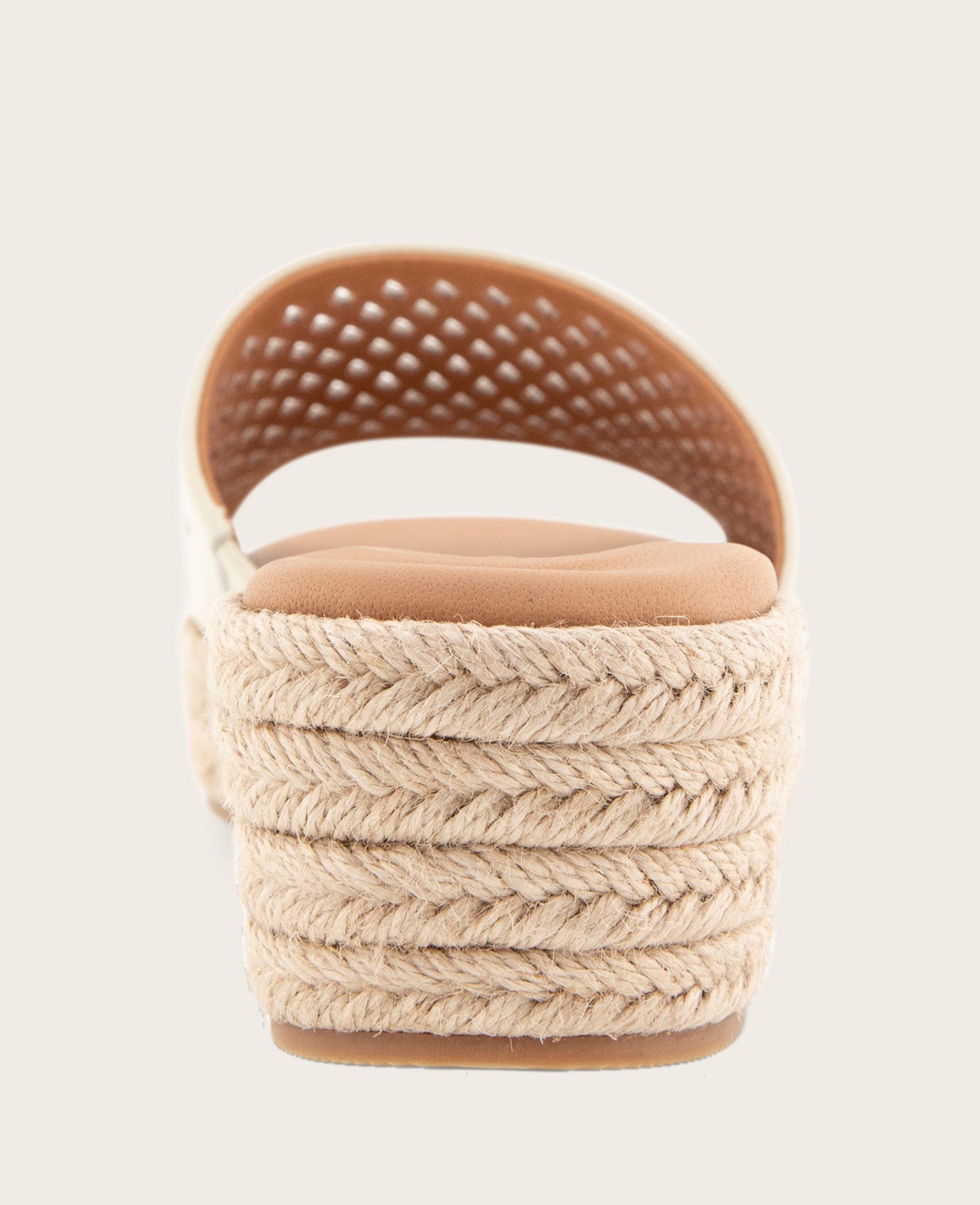 GENTLE SOULS - Vandy Perforated Leather Espadrille Wedge Sandal