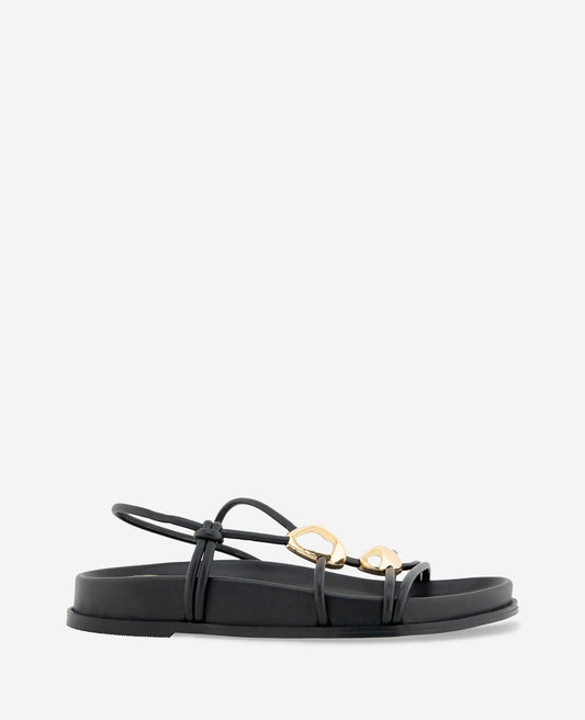 Vera Strappy Leather Embellished Sandal