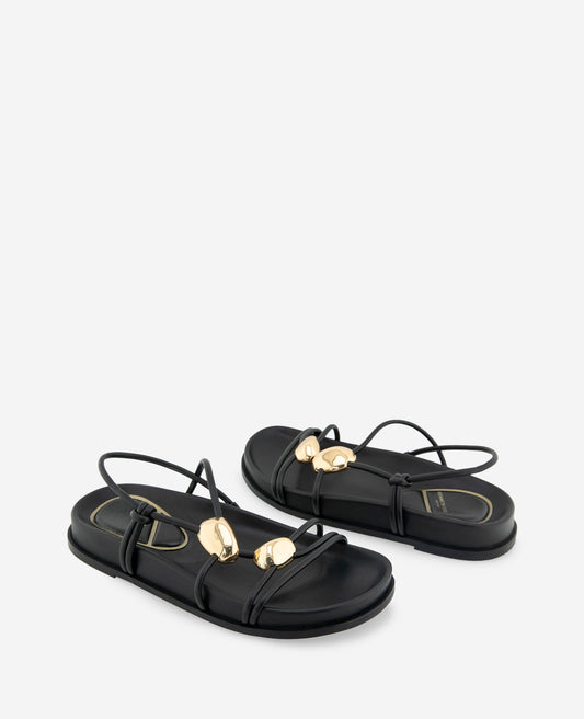 Vera Strappy Leather Embellished Sandal