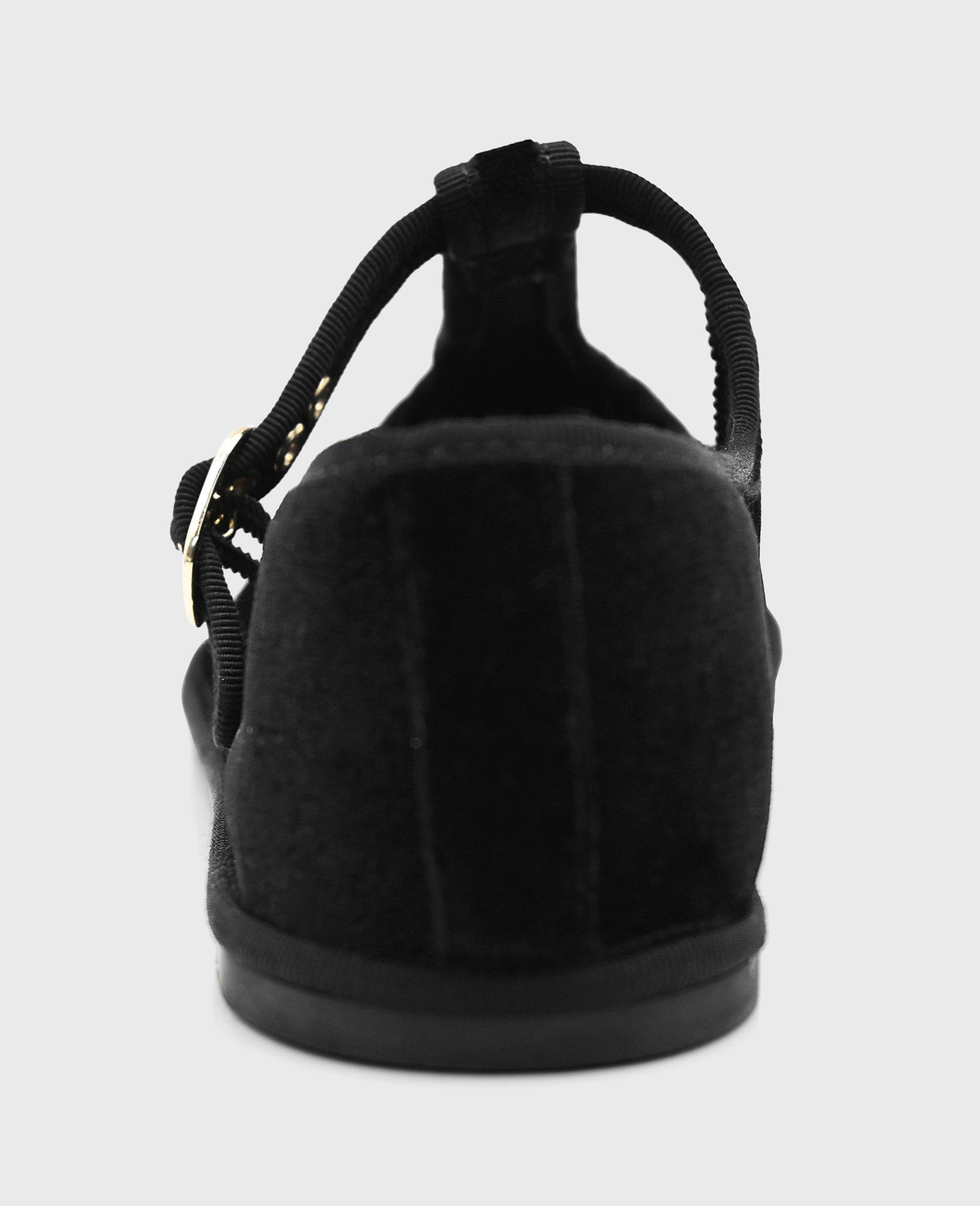 Verona Velvet T-Strap Mary Jane Flat