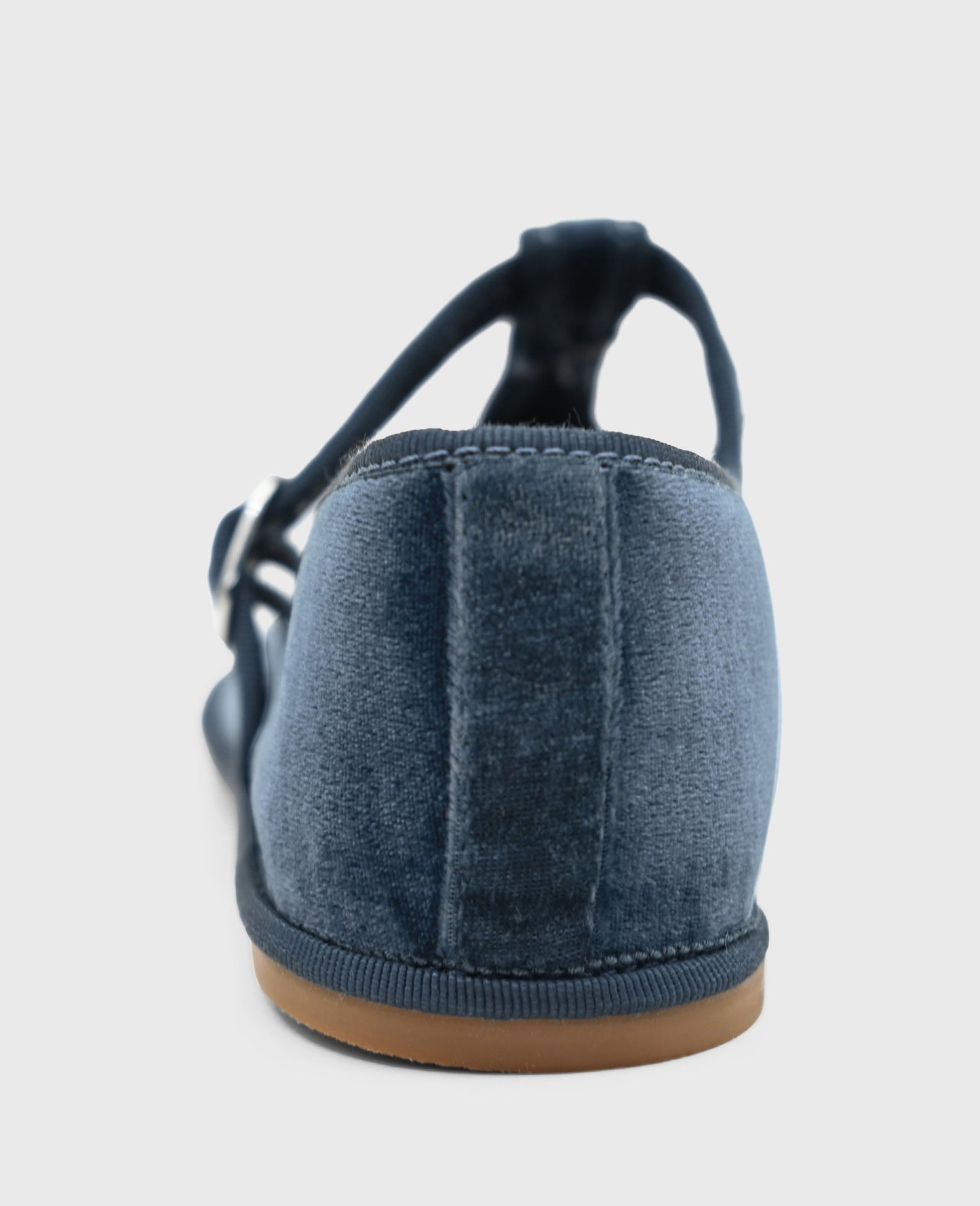Verona Velvet T-Strap Mary Jane Flat