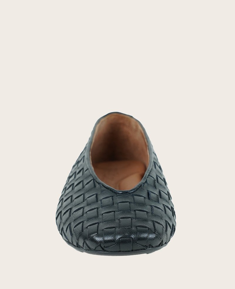 GENTLE SOULS - Willow Woven Leather Flat