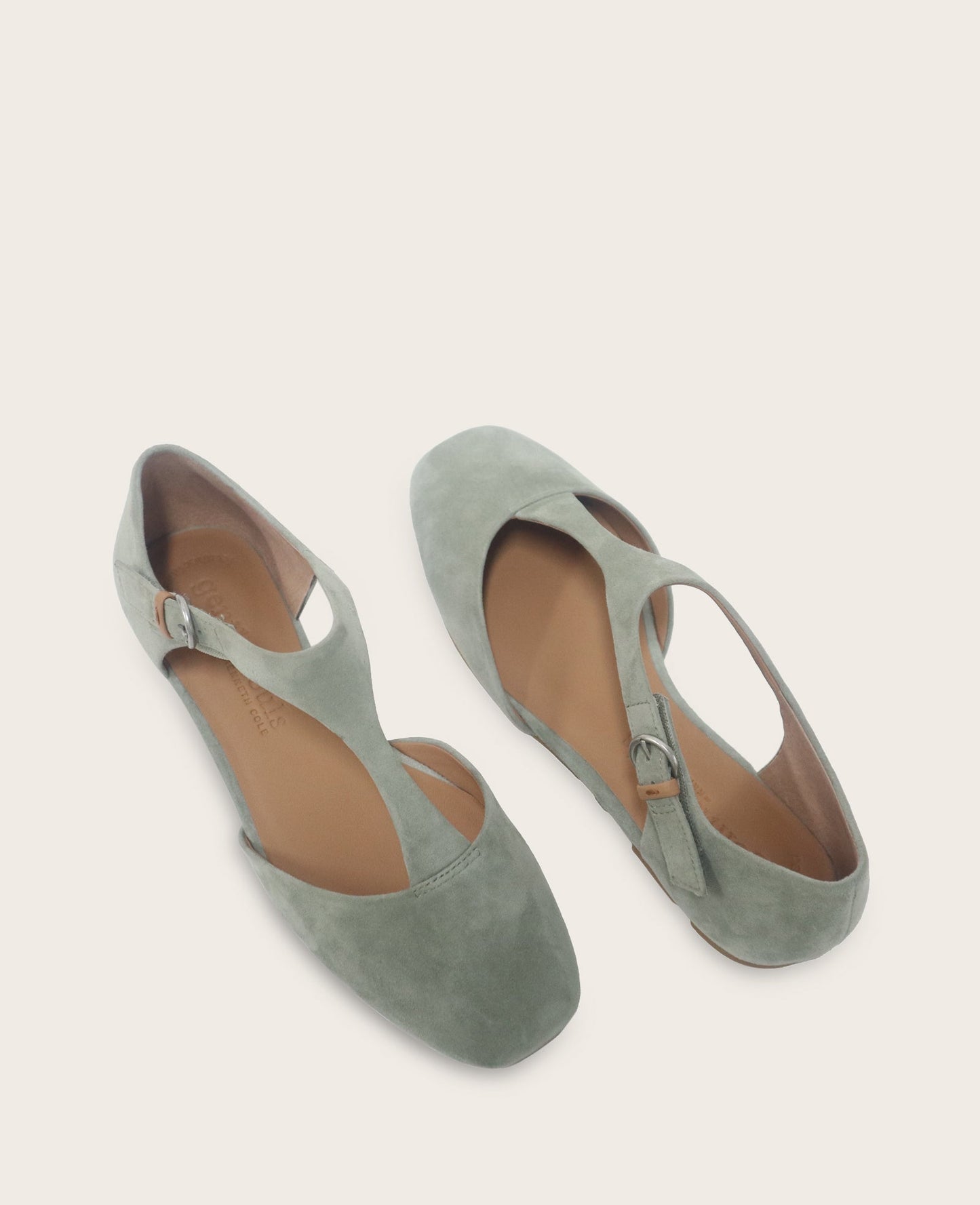 GENTLE SOULS - Wyatt Suede T-Strap Flat