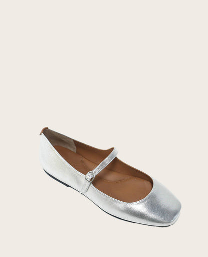GENTLE SOULS - Wynona Metallic Mary Jane Ballet Flat
