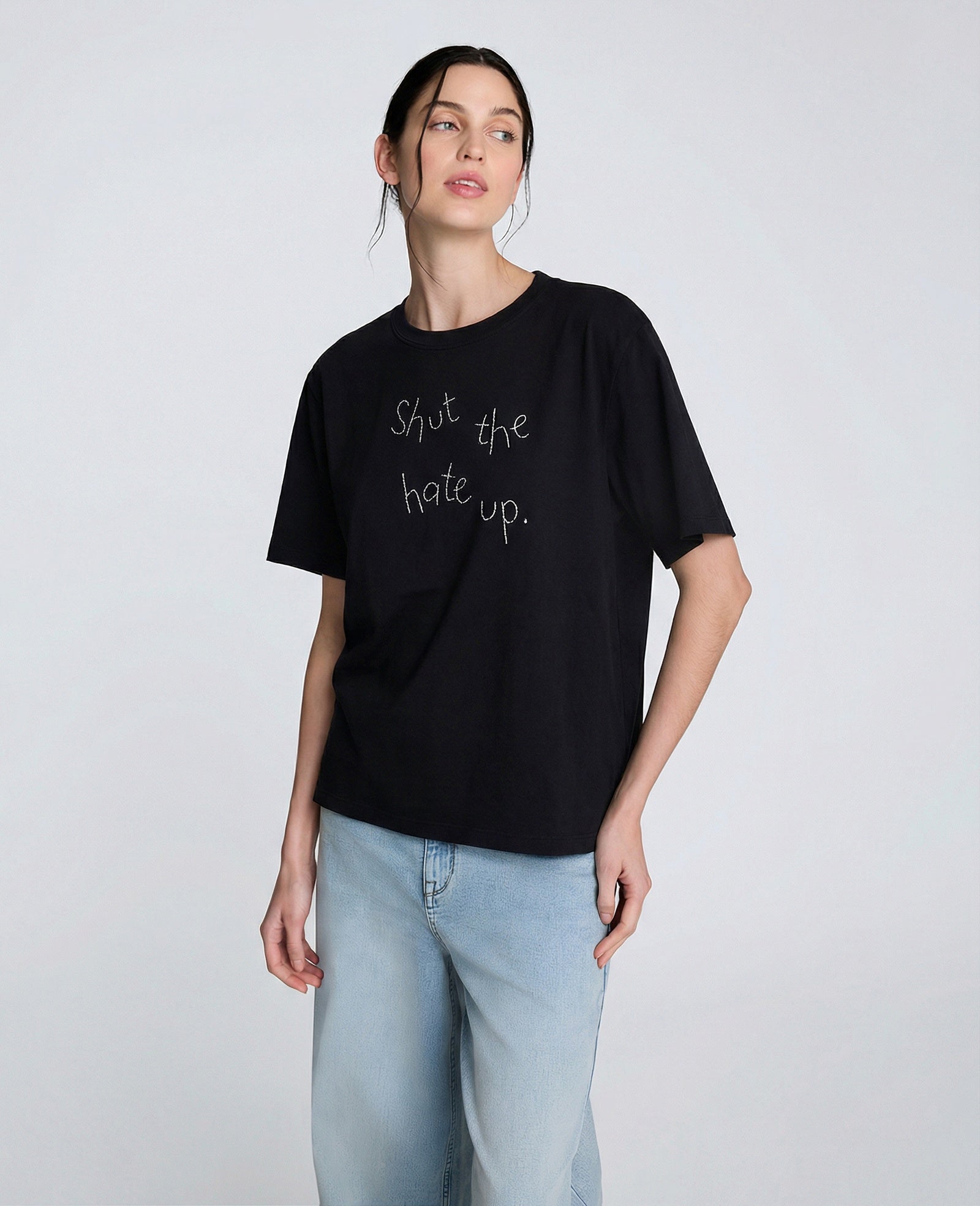 Lingua Franca Shut The Hate Up Unisex Tee