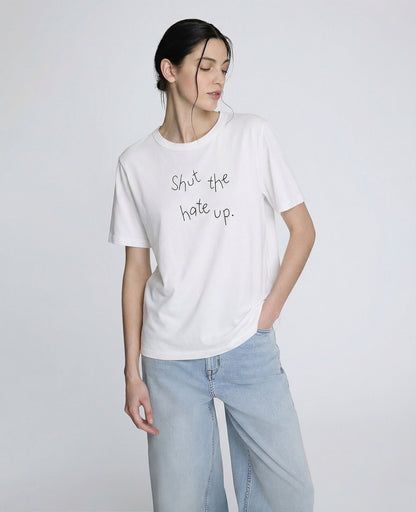 Lingua Franca Shut The Hate Up Unisex Tee
