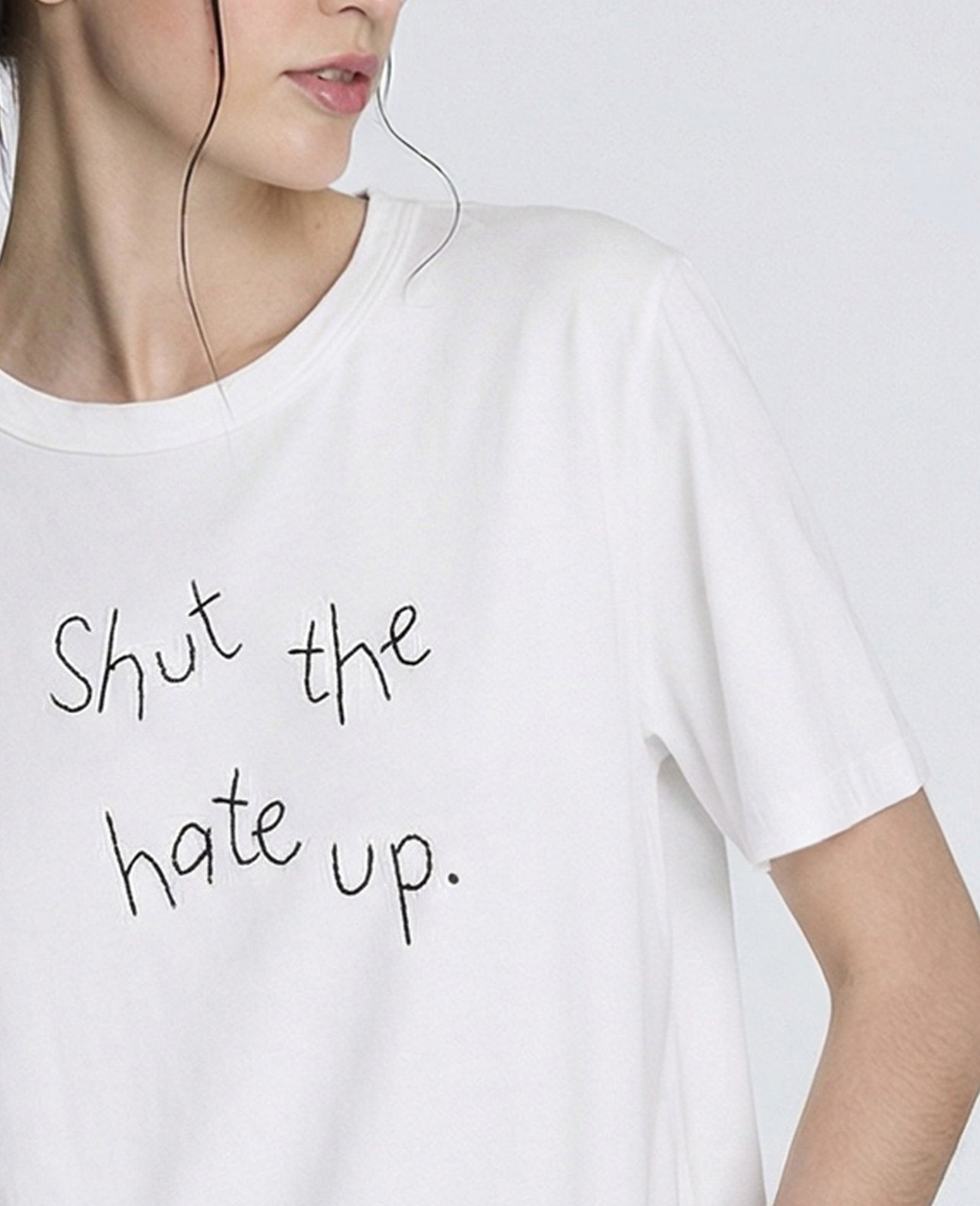 Lingua Franca Shut The Hate Up Unisex Tee