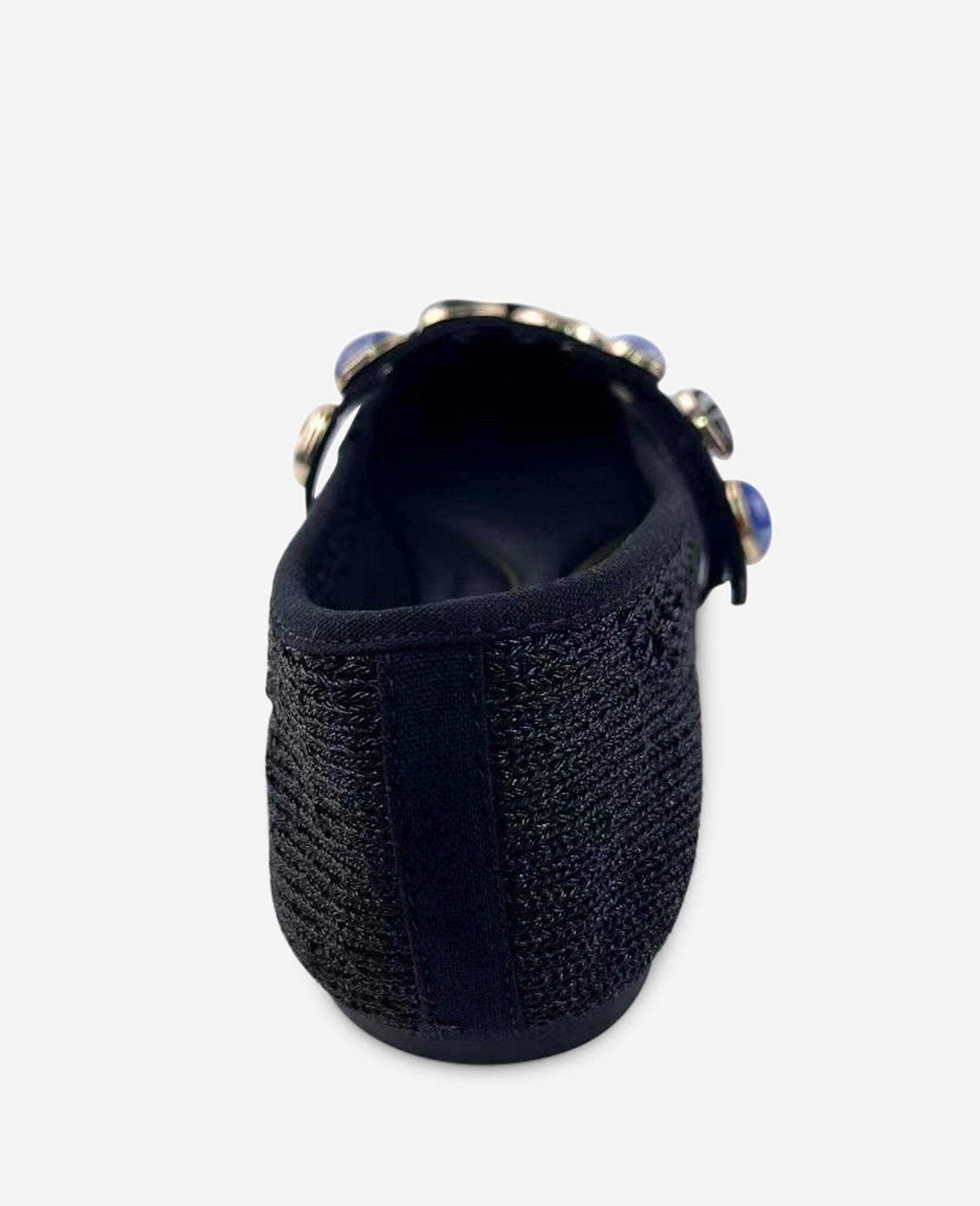 Zeta Woven Knit Stone Embellished Ballet Flat
