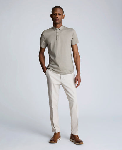 Linen Blend Slim Fit Flat Front Chino Pant