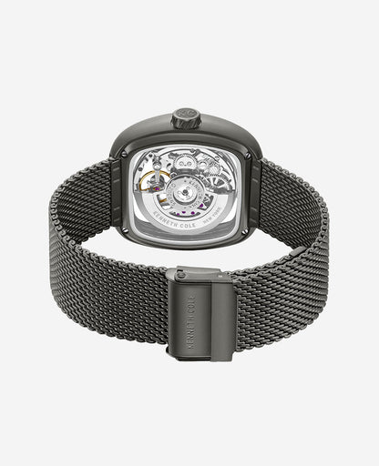 Skeleton Automatic Bracelet Watch with 3-Strap Set