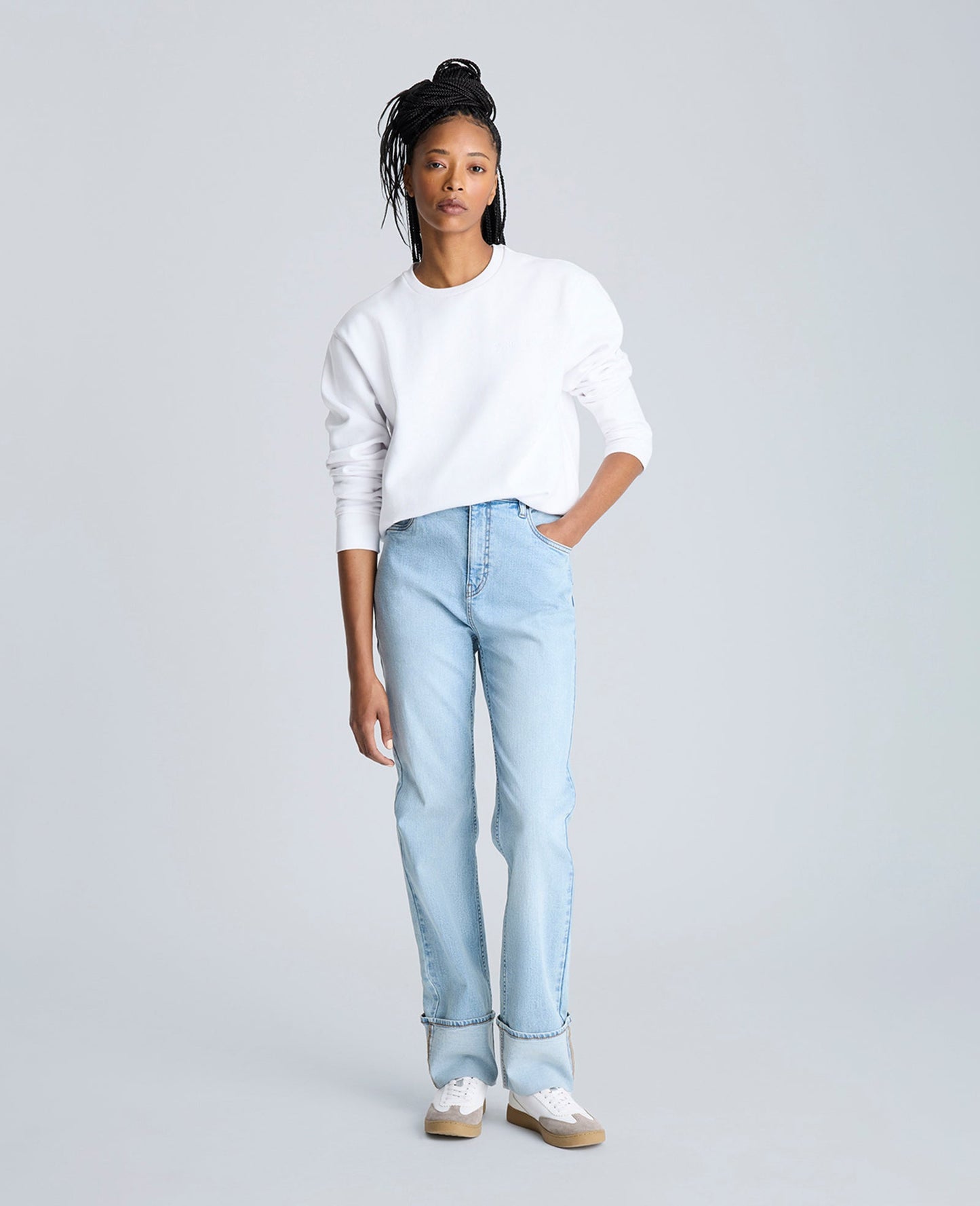 Site Exclusive! Kenneth Cole Embroidered Logo Sweatshirt